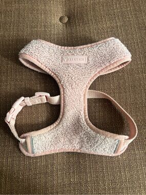 Frenchie Bulldog Reversible Pink Teddy Dog Harness Medium
